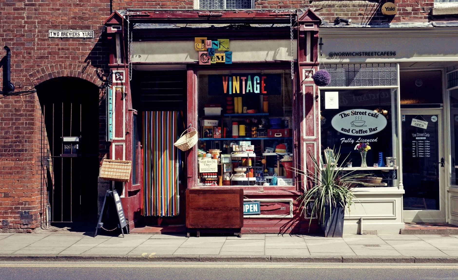Vintage storefront in Norwich